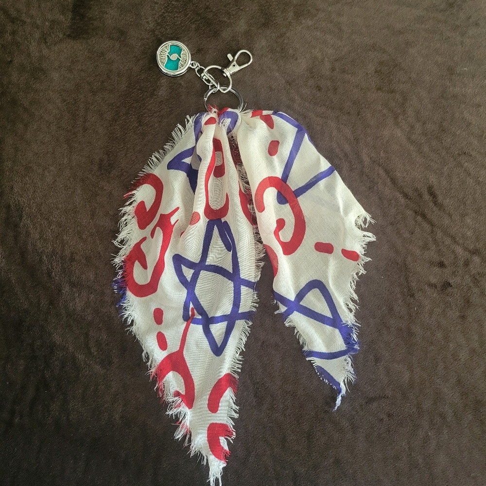 Gucci Keychain scarf with attachments handmade